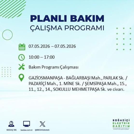 İSTANBUL ELEKTRİK KESİNTİSİ 7 MAYIS 2026: BEDAŞ Duyurdu 19 İlçe Karanlığa Gömülecek İstanbul Elektrik Kesintisi Kaç Saat Sürecek, Ne Zaman Bitecek