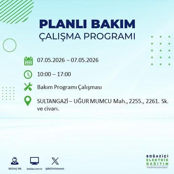 İSTANBUL ELEKTRİK KESİNTİSİ 7 MAYIS 2026: BEDAŞ Duyurdu 19 İlçe Karanlığa Gömülecek İstanbul Elektrik Kesintisi Kaç Saat Sürecek, Ne Zaman Bitecek