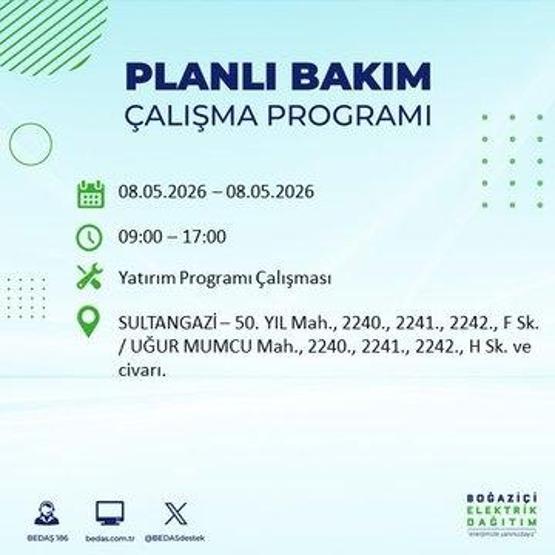 8 MAYIS İSTANBUL ELEKTRİK KESİNTİSİ: BEDAŞ Duyurdu Hangi İlçelerde Elektrik Yok
