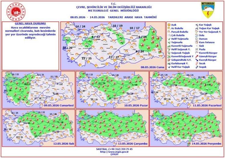 KIRKİKİNDİ ALARMI Anneler Gününde hava nasıl olacak Meteoroloji duyurdu