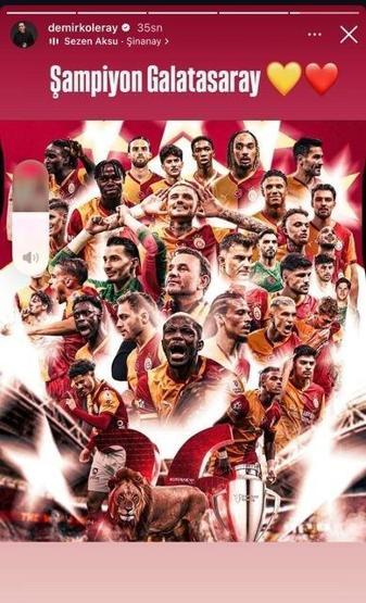 4. Kez Üst Üste Gelen Zafer Süper Ligde Şampiyon Galatasaray Ünlülerden Kutlama Mesajları: Aslanım Çok Yaşa