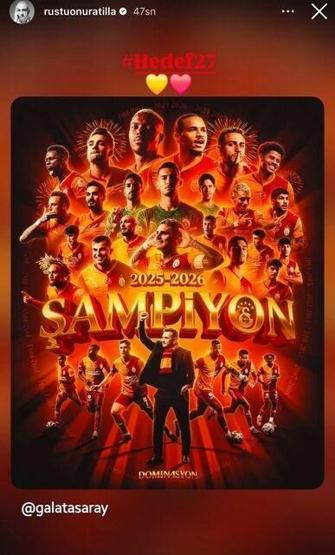4. Kez Üst Üste Gelen Zafer Süper Ligde Şampiyon Galatasaray Ünlülerden Kutlama Mesajları: Aslanım Çok Yaşa