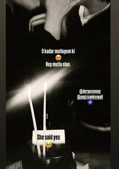 Derya Şensoy ve Yağız Can Konyalı Evlilik İçin İlk Adımı Attı Nişandan İlk Kareler