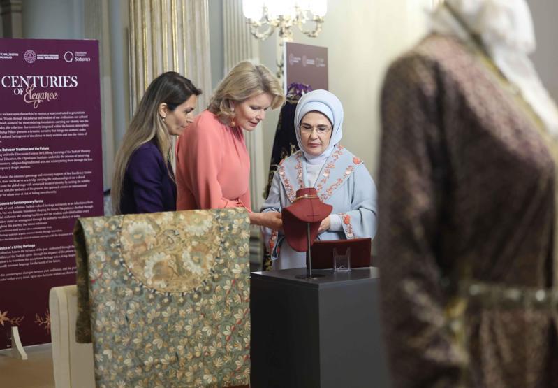 Belçika Kraliçesi Mathilde İstanbulda Dev heyetle Türkiyeye geldi: İşte ziyaretten ilk kareler...