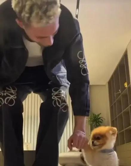 Gören bir daha baktı Galatasarayın yıldızı Barış Alper Yılmaz’dan köpeği ile horon şov