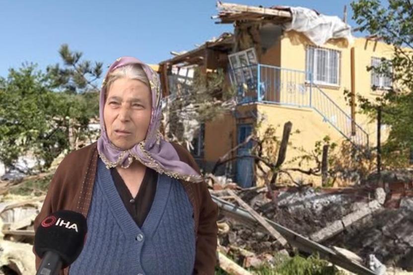 Çorumdaki hortum köyü yıkıp geçti Deprem oldu zannettim
