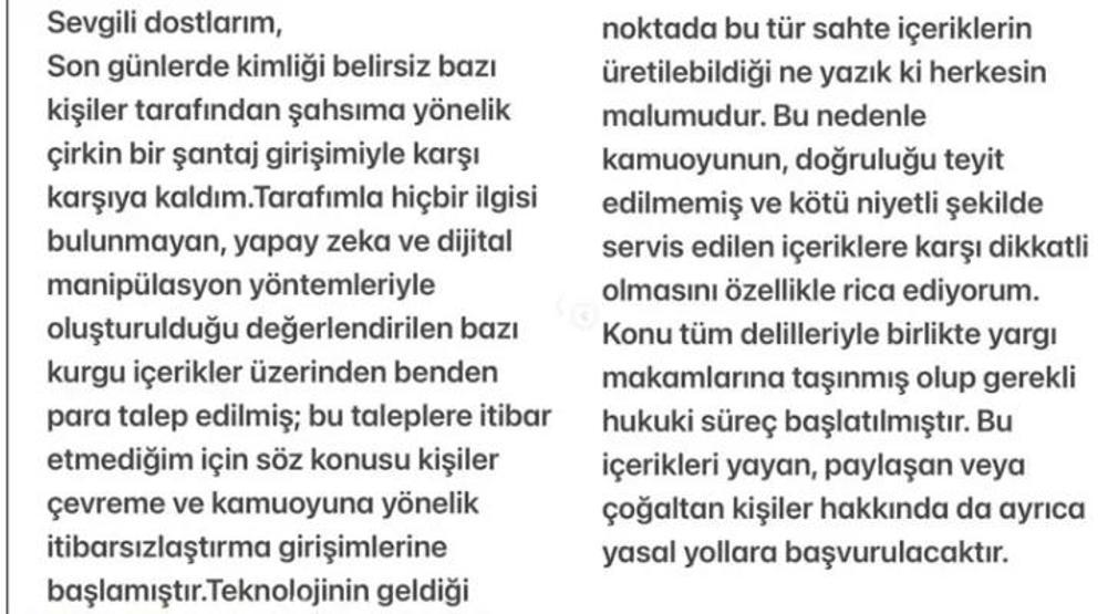 Mehmet Ali Erbil’den şantaj açıklaması: “Talep edilen parayı kabul etmedim”