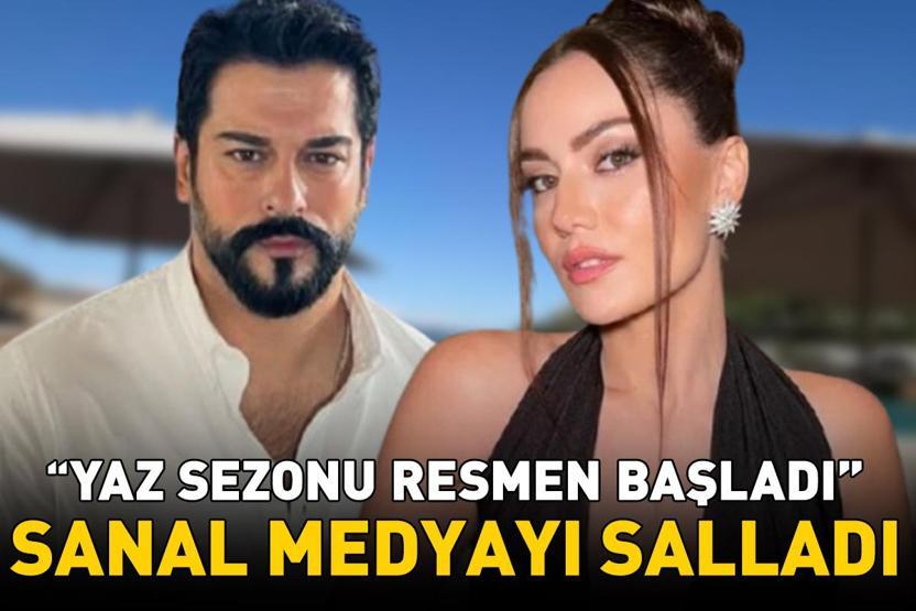 Burak Özçivitin güzeller güzeli eşi Fahriye Evcenden tatil paylaşımı: Yaz sezonu resmen başladı