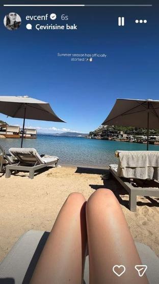 Burak Özçivitin güzeller güzeli eşi Fahriye Evcenden tatil paylaşımı: Yaz sezonu resmen başladı