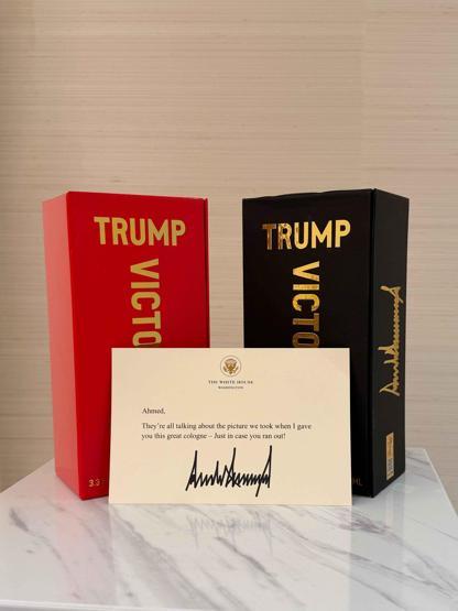 Trump, Şaraya hediye gönderdi Yanına da bu notu ekledi...