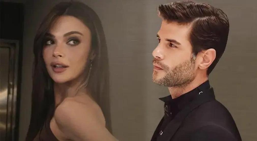 ASANSÖRDE ROMANTİK POZ Uzak Şehirin Alyası Sinem Ünsal ile Berk Cankat aşka geldi