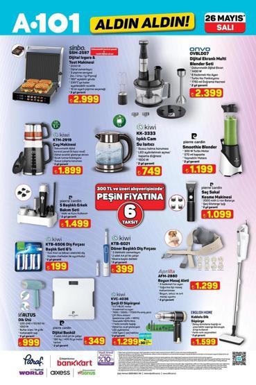 28 MAYIS A101 KATALOĞU 2026 YAYINDA A101 28 Mayıs Aktüel Ürünler Kataloğunda Neler Var Elektrikli Araçtan TV’ye Dev İndirim: Aldın Aldın Listesinde Yok Yok