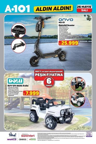 28 MAYIS A101 KATALOĞU 2026 YAYINDA A101 28 Mayıs Aktüel Ürünler Kataloğunda Neler Var Elektrikli Araçtan TV’ye Dev İndirim: Aldın Aldın Listesinde Yok Yok