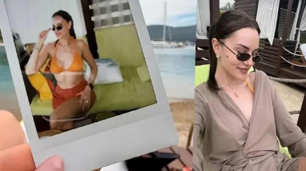 Fahriye Evcen fit görünümüyle dikkat çekti DENİZ KEYFİ