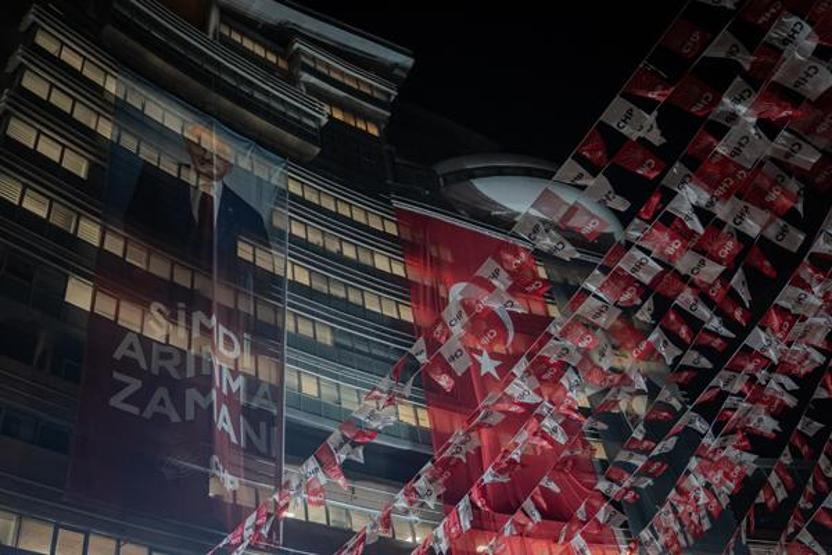 CHP Genel Merkezinde Kılıçdaroğlu hazırlığı Dikkat çeken poster