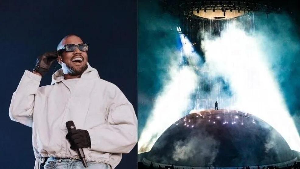 Kanye West konserine ünlü akını ABDli rapçi sahnede fırtına gibi esti