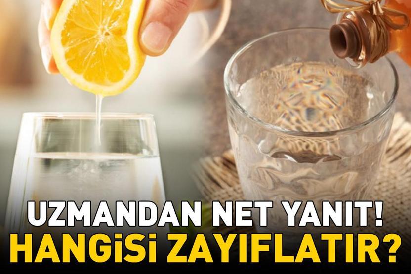 Zayıflamak için limonlu su mu, sirkeli su mu Prof. Dr. Osman Müftüoğlu noktayı koydu