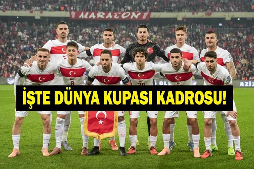 MİLLİ TAKIM DÜNYA KUPASI KADROSU: 2026 FIFA Dünya Kupası 26 Kişilik Kadroda Kimler Var Kerem Aktürkoğlu ve Eren Elmalı Kadroda Mı