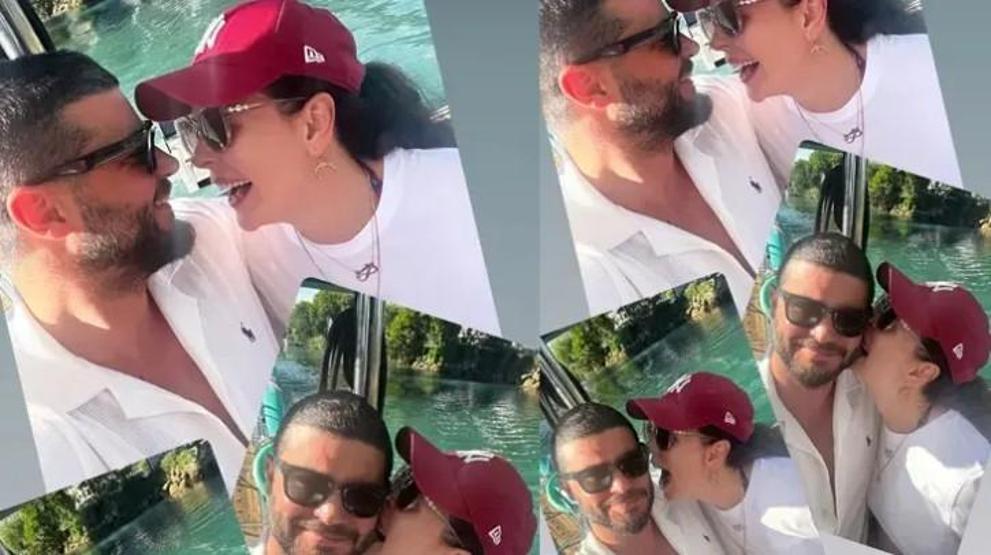 Berk Oktay ve Yıldız Çağrı Atiksoy’dan Sanal Medyayı Sallayan Romantik Kare