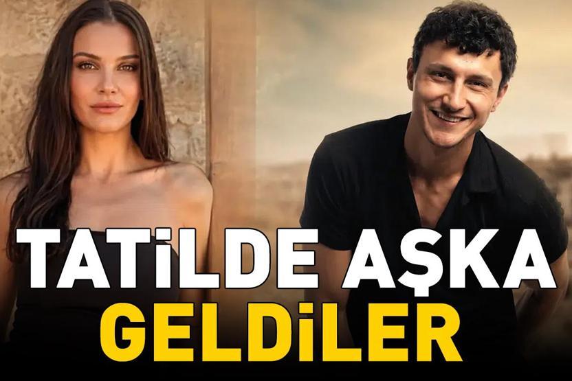 Uzak Şehirin yıldızları tatilde aşka geldi Alper Çankaya ile sevgilisi Yaren Güldikenden romantik pozlar