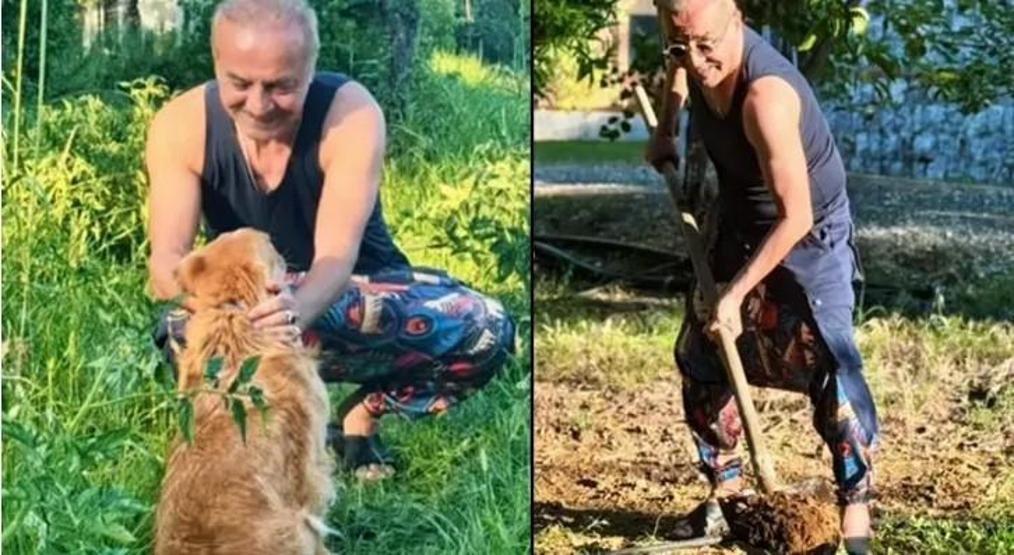 Yılmaz Erdoğan şehir hayatını geride bıraktı: Çiftlikten ilk kareler