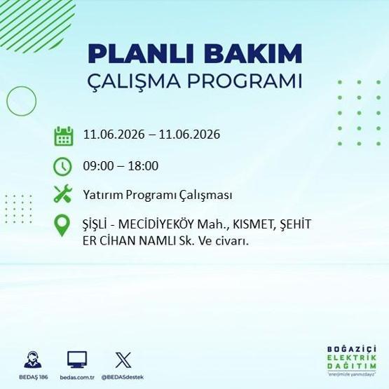 11 Haziran BEDAŞ Kesinti Listesi: İstanbul’da Hangi İlçelerde Elektrik Yok İstanbul’da Elektrik Kesintisi Alarmı