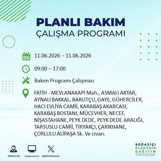 11 Haziran BEDAŞ Kesinti Listesi: İstanbul’da Hangi İlçelerde Elektrik Yok İstanbul’da Elektrik Kesintisi Alarmı