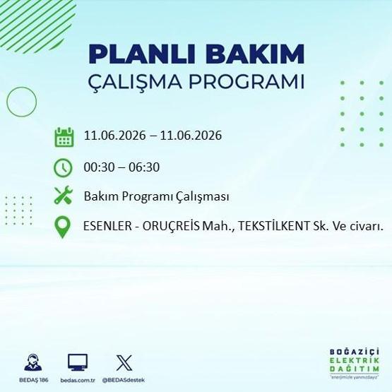 11 Haziran BEDAŞ Kesinti Listesi: İstanbul’da Hangi İlçelerde Elektrik Yok İstanbul’da Elektrik Kesintisi Alarmı