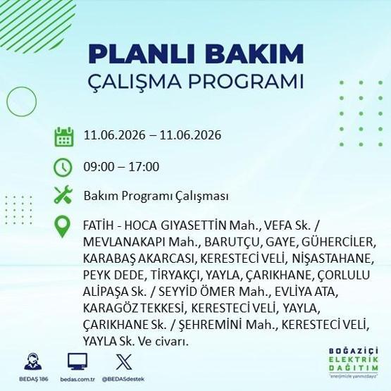 11 Haziran BEDAŞ Kesinti Listesi: İstanbul’da Hangi İlçelerde Elektrik Yok İstanbul’da Elektrik Kesintisi Alarmı