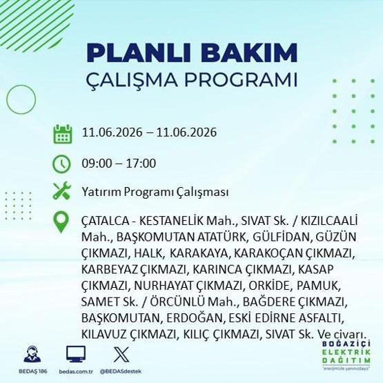 11 Haziran BEDAŞ Kesinti Listesi: İstanbul’da Hangi İlçelerde Elektrik Yok İstanbul’da Elektrik Kesintisi Alarmı