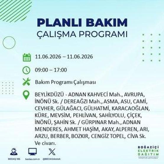 11 Haziran BEDAŞ Kesinti Listesi: İstanbul’da Hangi İlçelerde Elektrik Yok İstanbul’da Elektrik Kesintisi Alarmı