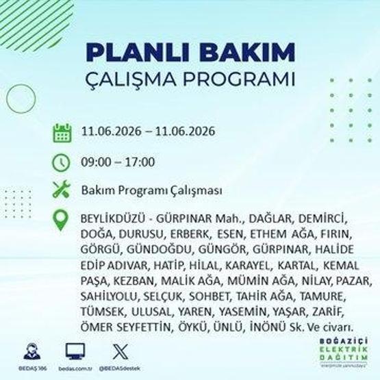 11 Haziran BEDAŞ Kesinti Listesi: İstanbul’da Hangi İlçelerde Elektrik Yok İstanbul’da Elektrik Kesintisi Alarmı