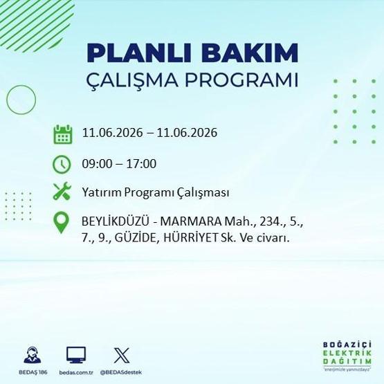 11 Haziran BEDAŞ Kesinti Listesi: İstanbul’da Hangi İlçelerde Elektrik Yok İstanbul’da Elektrik Kesintisi Alarmı