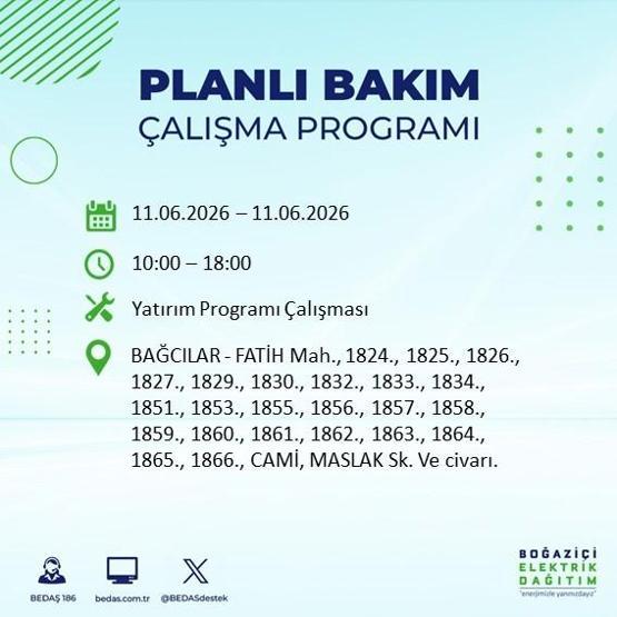 11 Haziran BEDAŞ Kesinti Listesi: İstanbul’da Hangi İlçelerde Elektrik Yok İstanbul’da Elektrik Kesintisi Alarmı