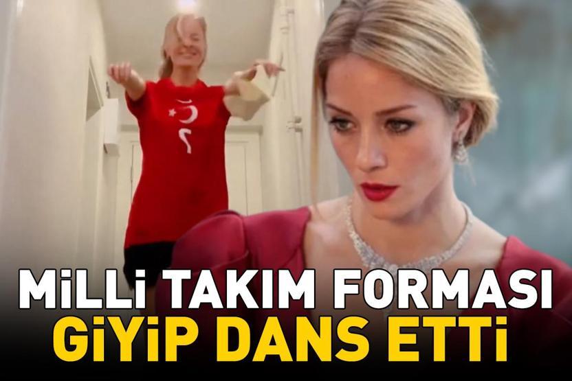 Ufak Tefek Cinayetlerin Peliniydi Bade İşçil, Milli Takım forması giyip dans etti