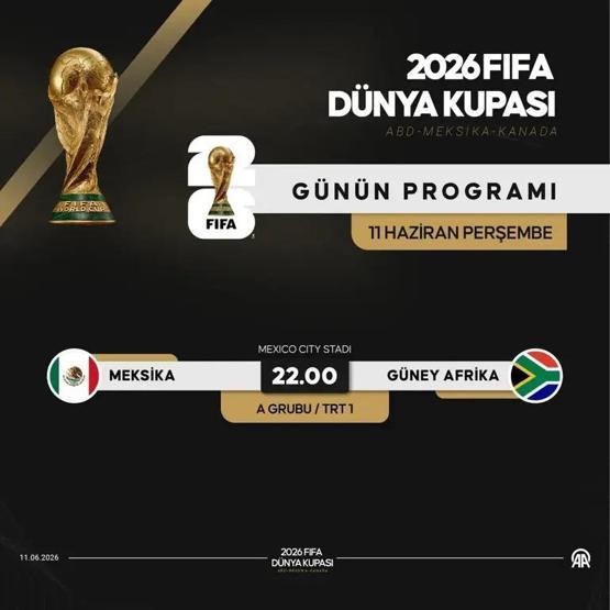 MEKSİKA–GÜNEY AFRİKA MAÇI CANLI İZLE: 2026 Dünya Kupası Meksika–Güney Afrika Maçı Ne Zaman, Saat Kaçta, Hangi Kanalda Dünya Kupası Açılış Maçı Heyecanı