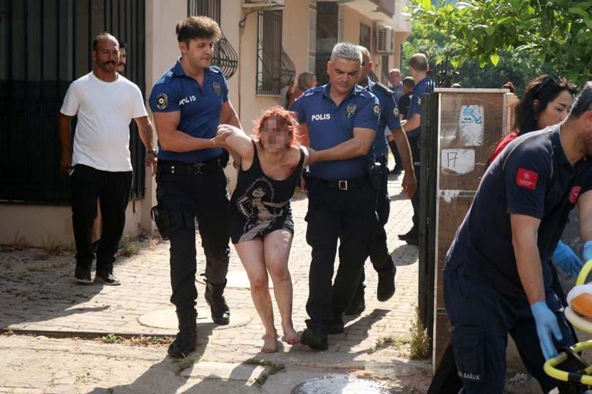 Evini ateşe verdi, komşuların ihbarı felaketi önledi