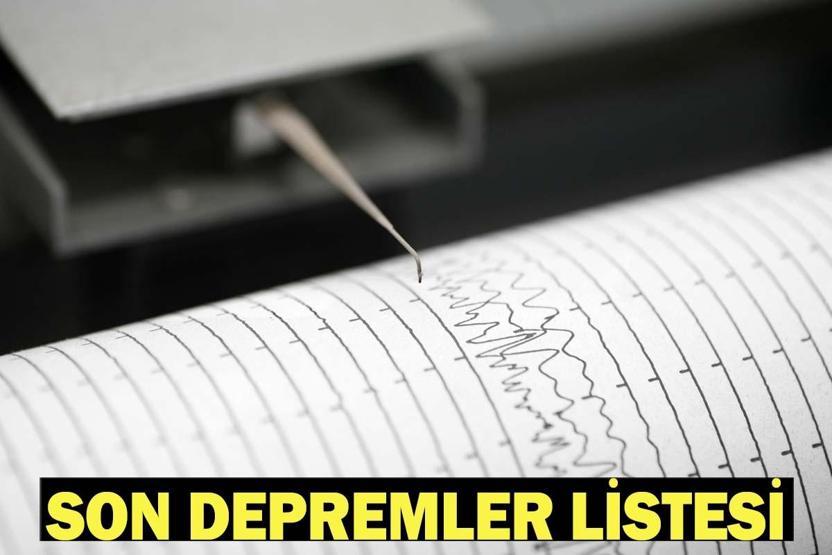 SON DAKİKA: DEPREM Mİ OLDU, NEREDE 13 Haziran AFAD ve Kandilli Son Depremler Listesi