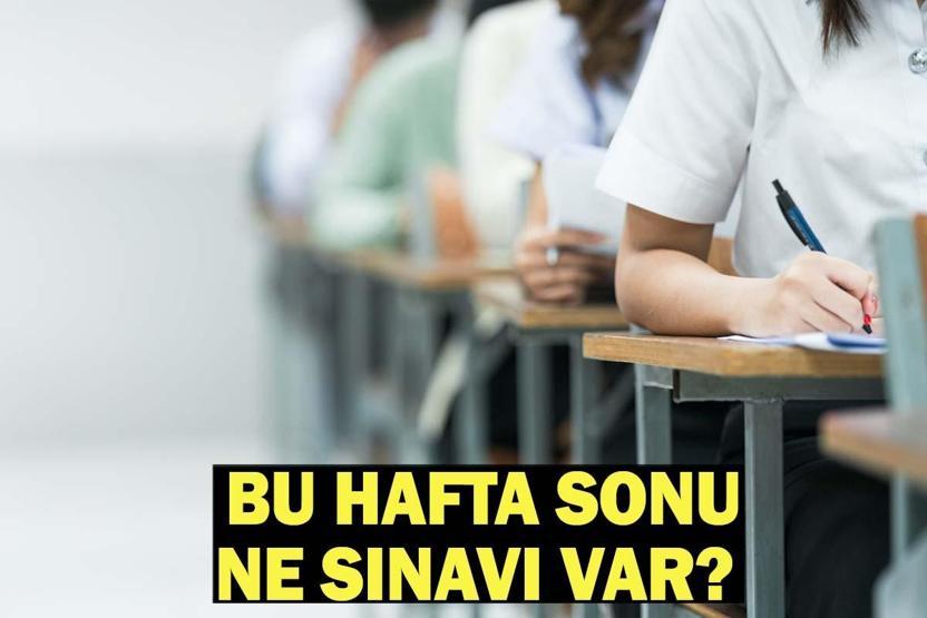 BUGÜN NE SINAVI VAR Hafta Sonu 13 Haziran Cumartesi MEB - ÖSYM Sınav Takvimi