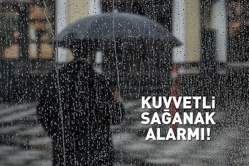 PAZAR GÜNÜ PLAN YAPANLAR DİKKAT Meteoroloji alarm verdi: Kuvvetli sağanak uyarısı