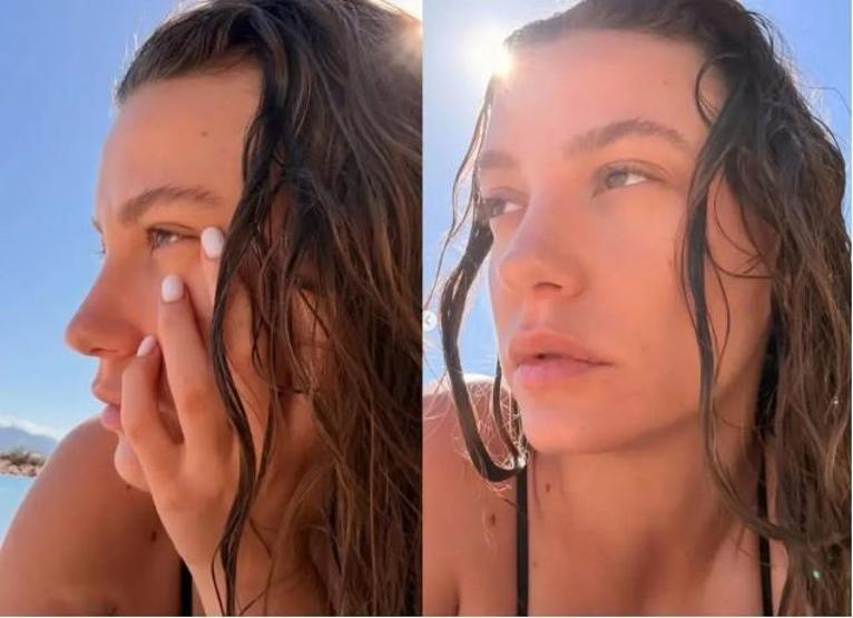 Serenay Sarıkaya tatil sezonunu açtı Anne-kız tatilde keyifli anlar