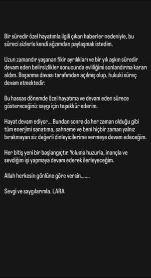 Lara Boşanma Kararı Aldı Eşi Mehdi Karimi’ye Dava Açtı