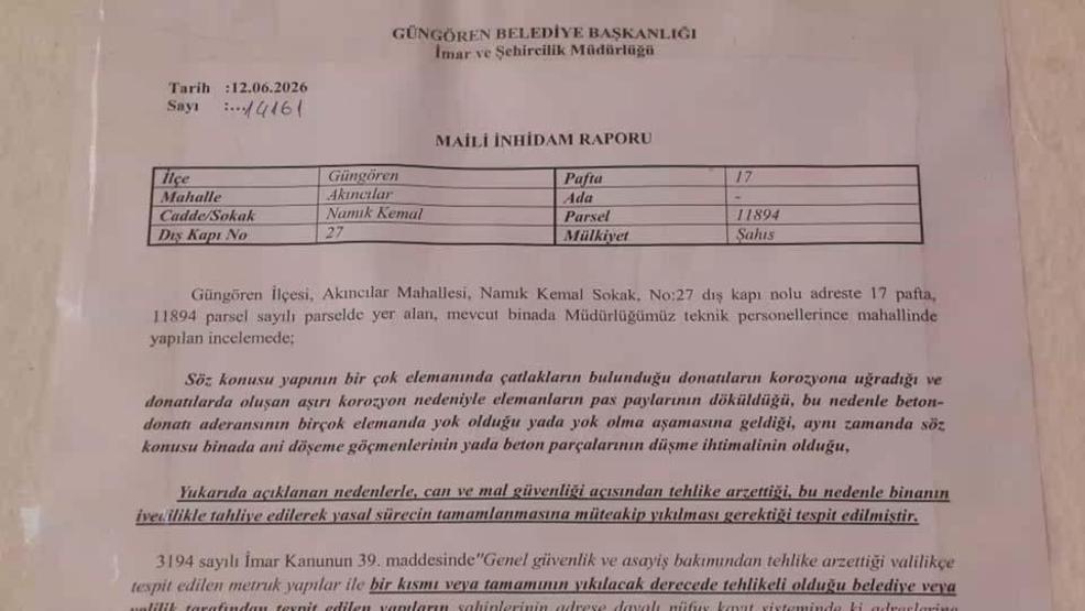 Bile bile lades: Mühürlenen riskli binada oturmaya devam ediyorlar