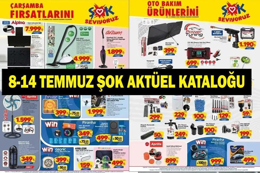 8 TEMMUZ ŞOK AKTÜEL KATALOĞU YAYINLANDI: ŞOKta Bu Hafta Neler Var İşte ŞOK 8-14 Temmuz Aktüel Ürünler Listesi