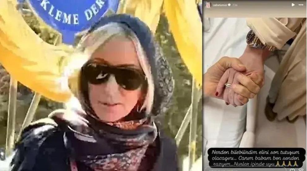 Babasının ölüm haberiyle yıkılmıştı Saba Tümerden kahreden paylaşım: Nurlar içinde uyuyun