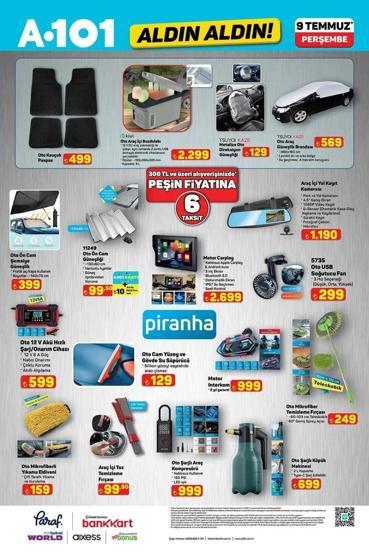 A101 AKTÜEL KATALOG 9 TEMMUZ 2026 YAYINLANDI: A101 Aldın Aldın 9 Temmuz Kataloğunda Yok Yok Kamp Ürünleri, Elektronik Ürünler, Çay Makinesi, Vantilatör, Termos ve Daha Fazlası...