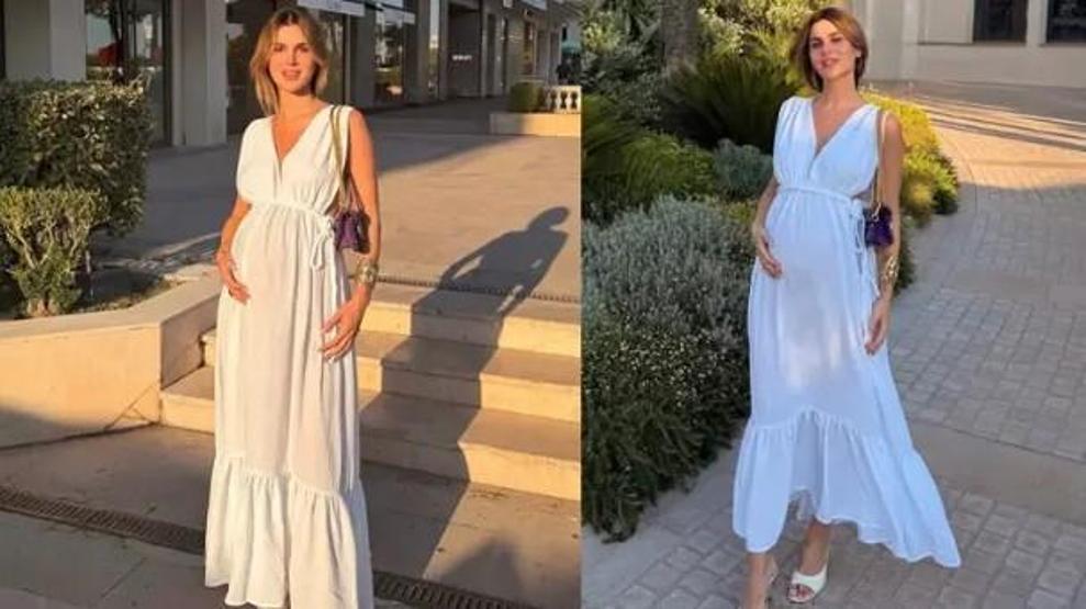 Nazlı Sabancı ikinci bebeği için gün sayıyor Karnı burnunda pozlarına beğeni yağdı