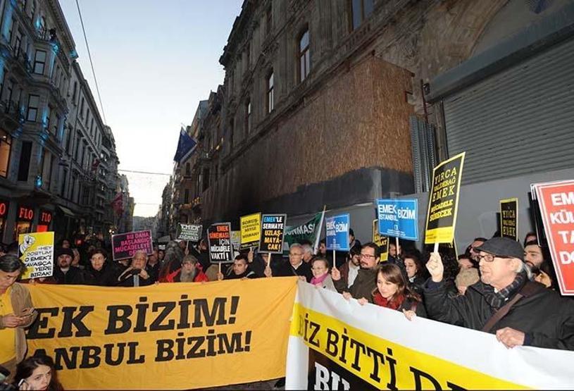 Emek Sineması protestosunda gerginlik