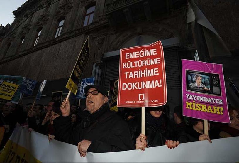 Emek Sineması protestosunda gerginlik