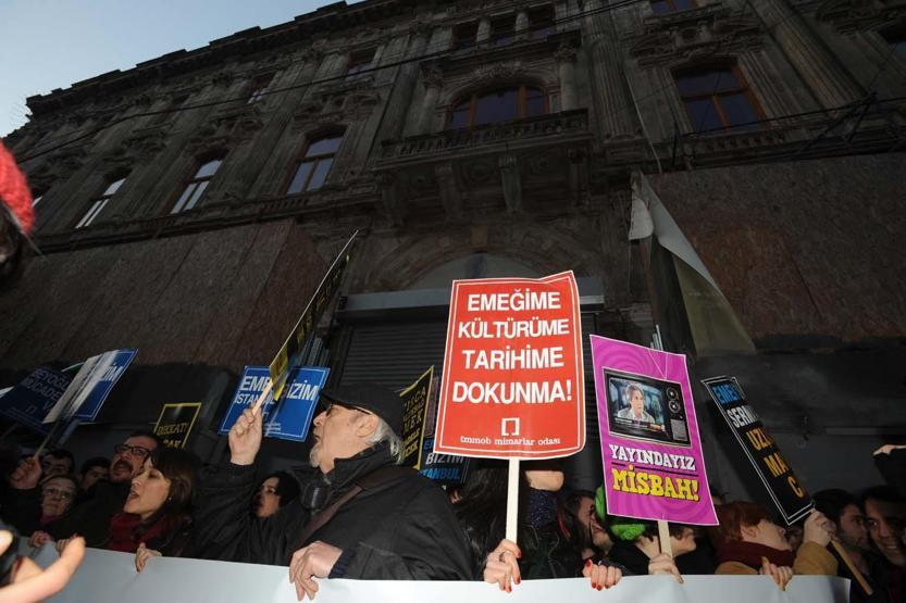 Emek Sineması protestosunda gerginlik